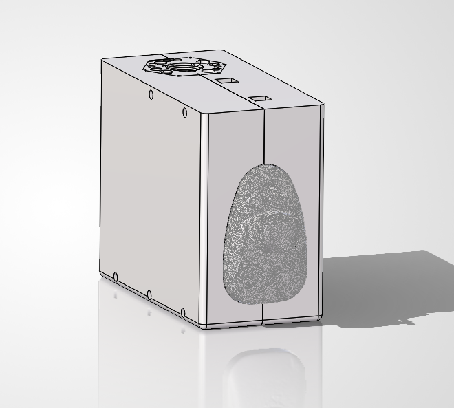 Render of the NACS to NACS universal adapter.