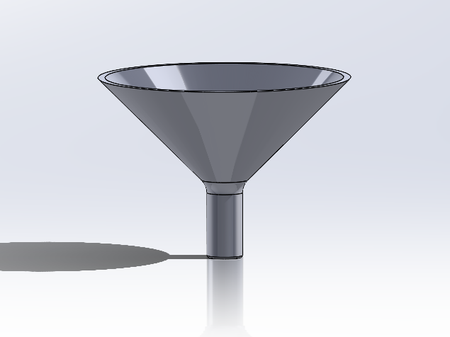 Render of the funnel.